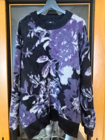 HARE 꽃 패턴 니트 스웨터 F 사이즈