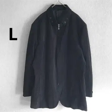 새상품급 남성용 L 사이즈 스탠 칼라 자켓 블루종 다크 그레이 아우터