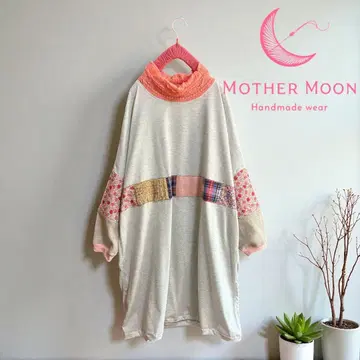 핸드메이드 handmade 레이스 하이넥 얇은 소재 가슴 패치 OP