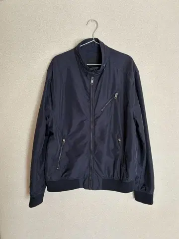 H&M 나일론 블루종 다크 네이비