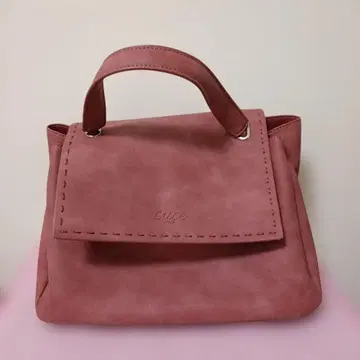 Luceo 스웨이드 핑크 핸드백