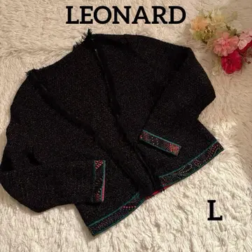 [ 새상품급 ] 레오나르 네프 니트 자켓 L