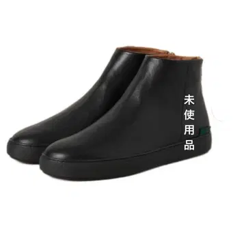 미사용품 hALON 백 지퍼 하이컷 스니커즈 25.5cm