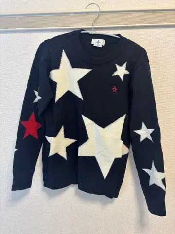 Munsingwear 별 패턴 스웨터 M