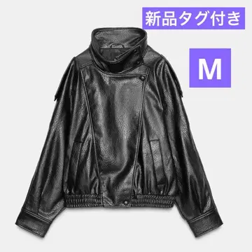 zara 페이크 가죽 자켓 M