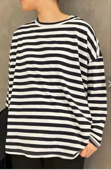 js luxe 보더 풀오버