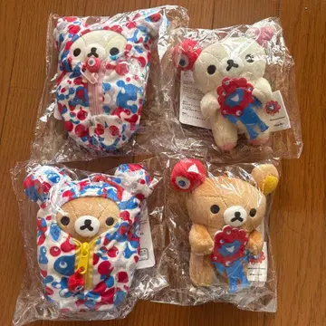 먀크먀크 리락쿠마 오사카 만박 봉제 인형 4개 세트