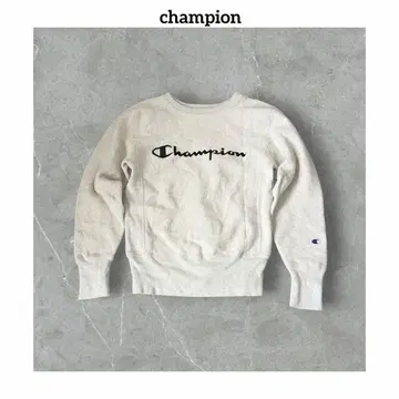 복각 리버스 위브 champion 맨투맨 빅 로고 자수 로고