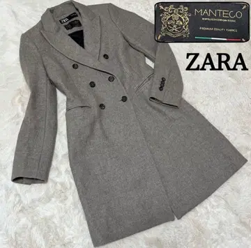 ZARA 마테코 더블 브레스트 롱 체스터 코트 S