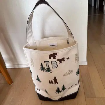 새상품급 TEMBEA 곰 바게트 토트 곰