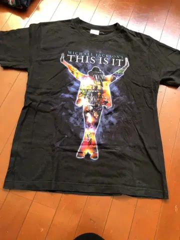 M 유니버셜 공식 마이클 잭슨 this is it 티셔츠 블랙
