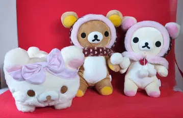 [ 익명 배송 ] 리락쿠마 봉제 인형 티슈 커버 3종 세트