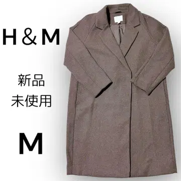 H&M 여성용 체스터 코트 아우터 브라운 M 새상품 미사용