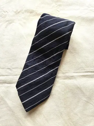 [ 새상품급 ] Franco Minucci 네이비 스트라이프 넥타이
