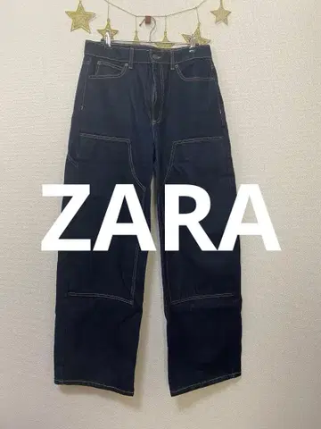 ZARA 하이웨스트 카펜터 청바지 40