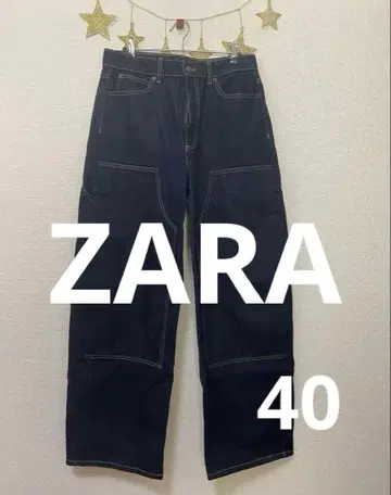 ZARA 하이웨스트 카펜터 청바지 40