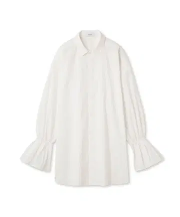 emmi 벨 슬리브 셔츠 화이트