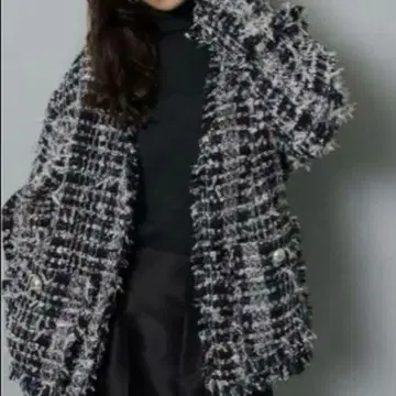 Arpege story 트위드 간이 침대 네이비 1(S)