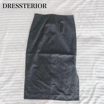 드레스트레 타이 트 스커트 오피스 캐주얼 포멀 울 혼방 일본제
