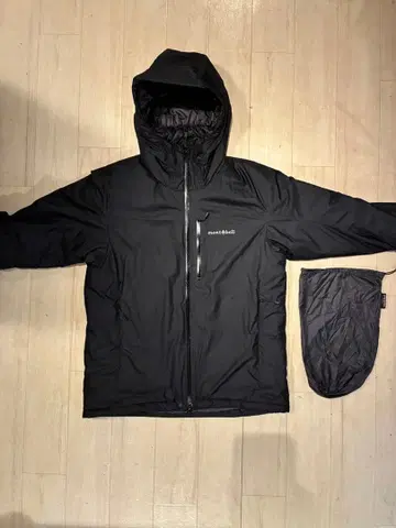 mont-bell 플랫 아이언 후드티 패딩 자켓 L 사이즈