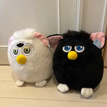 퍼비 봉제 인형 화이트 블랙 2체 세트