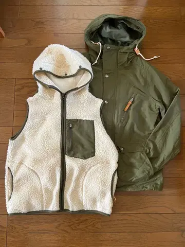 프릭스스토어 보아 탈부착 가능 마운틴 파카 올리브 M