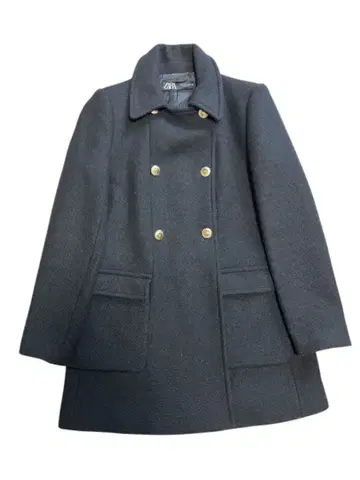 [새상품급] ZARA 더블 브레스트 골드 버튼 P 코트 S 사이즈