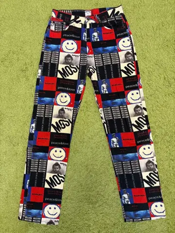 MOSCINO 모스키노 청바지 구제 의류 패턴 프린트 데님 팬츠