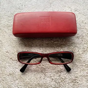 아란 미클리 alain mikli 빈티지 안경 레드 스퀘어 안경