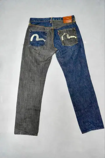 EVISU 갈매기 페인트 데님 팬츠 31인치