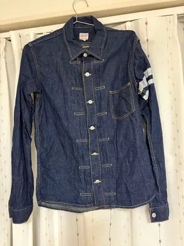 복숭아 타로진 청바지 데님 셔츠