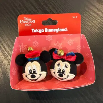 디즈니 크리스마스 미키 미니 반지 2개 세트