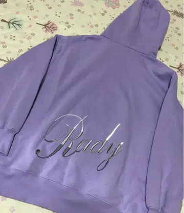 RADY 그라데이션 자수 라벤더 후디 M