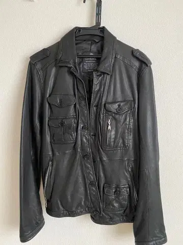 LOVELESS 블랙 가죽 자켓 L