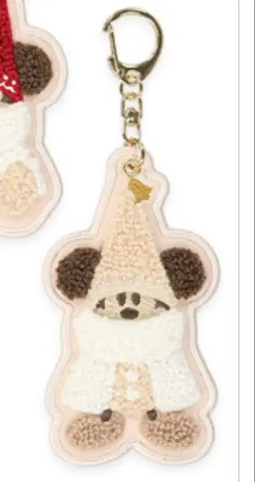 [ 익명 배송 ] 디즈니 크리스마스 리루린린 키체인 화이트 컬러