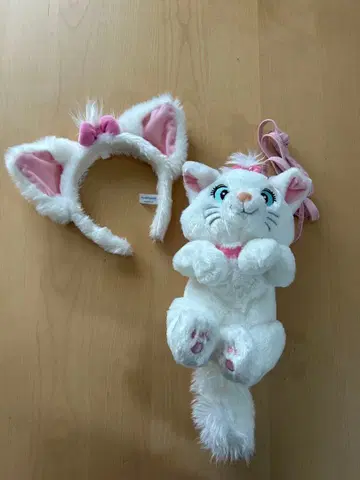 디즈니랜드 디즈니씨 마리 머리띠와 미니백 세트