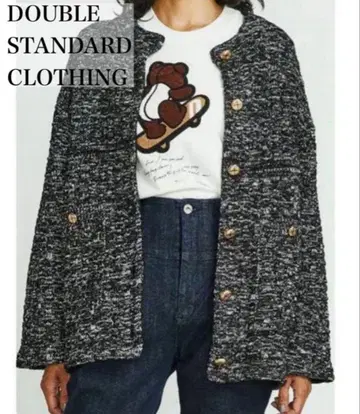 더블 스탠다드 클로징 자켓 트위드 가디건