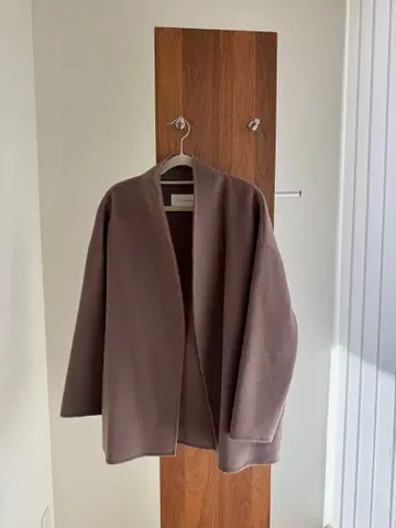 노카라 플리스 자켓 브라운 na.e