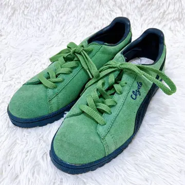 레어 PUMA 푸마 clyde 스니커즈 24.0 스웨이드 그린