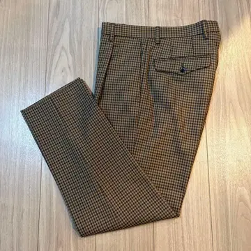 UNITED ARROWS 간클럽 체크 1 플리츠 팬츠