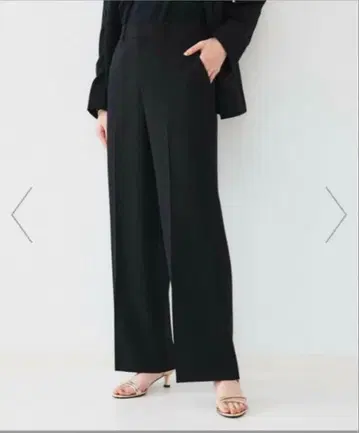 언타이틀 라이트웨이트 와이드 팬츠 M 블랙