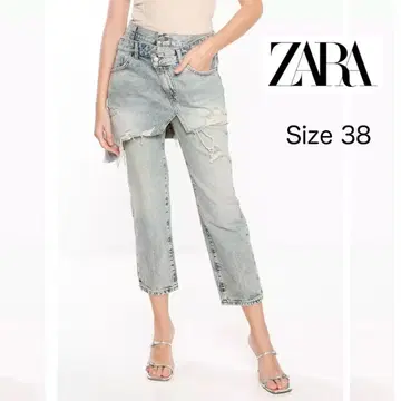 ZARA 레이어드 데님 팬츠 38