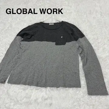 [ 글로벌 워크 ] 긴팔 티셔츠 XL 풀오버 롱 T 빅사이즈