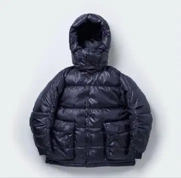 미사용급 다이와피어 39 2023 테크 백 패커 다운 후드티 네이비