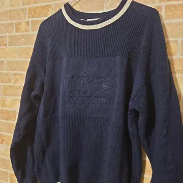 CHEMISE LACOSTE 네이비 니트 스웨터