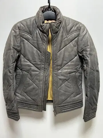 천연 가죽 abx 그레이 M 사이즈 라이더스 충전솜 자켓