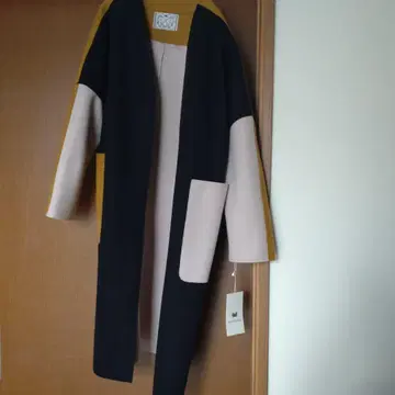 DOS DIOSAS 컬러 블록 롱 코트