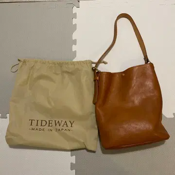 TIDEWAY 브라운 토트백