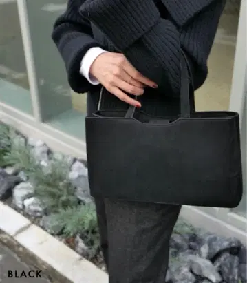 베이스먼트 온라인 에코 스웨이드 토트백 블랙