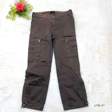 K.T KIYOKO TAKASE 일본제 카고 팬츠 브라운 M 사이즈